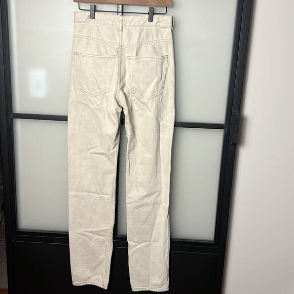 ISABEL MARANT ETOILE Off-White Vendelia Jeans Size 34 (US 24) - Picture 5 of 8